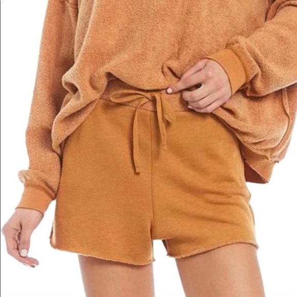 NEW Intimately Free People Kelly Cognac Lounge Shorts - Picture 1 of 3